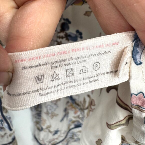 OLIVIA VON HALLE Lila Odette Silk Satin Pajama Set Woman’s size medium 2 piece b - Picture 4 of 16